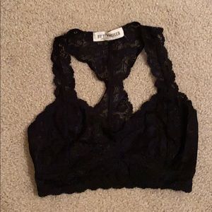 Black lace bralette